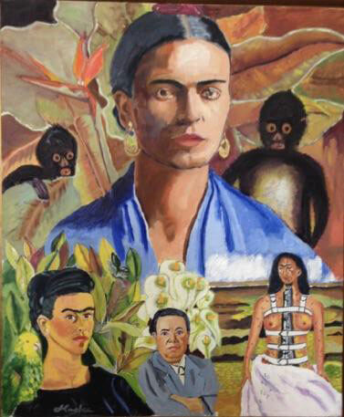 Homage-to-Frida-Kahlo-24x20